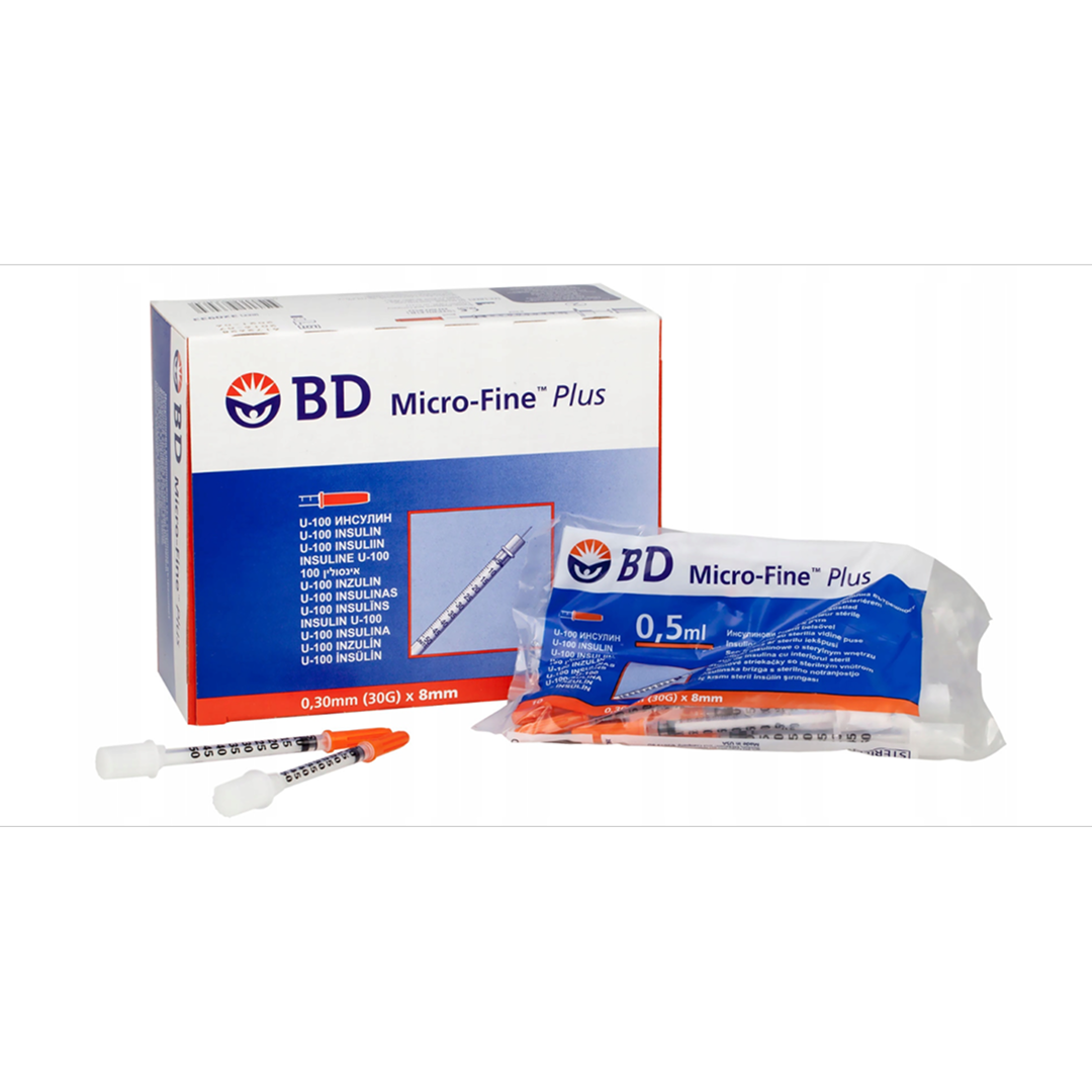 Шприц інсуліновий BD Micro Fine Plus U100 0.5ml (10 шт)